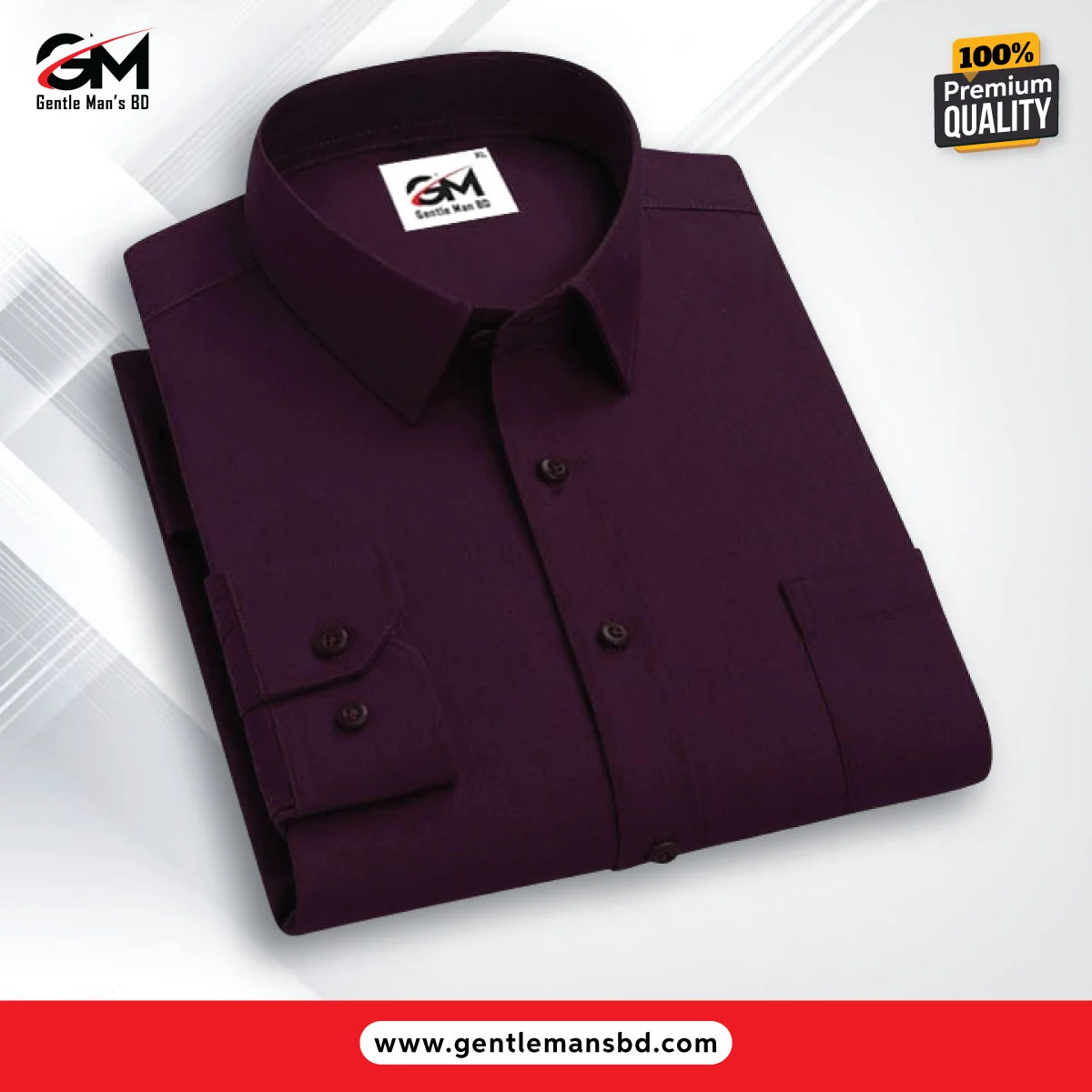 Super Premium Oxford Cotton Full Sleeve Shirt. (Jam)