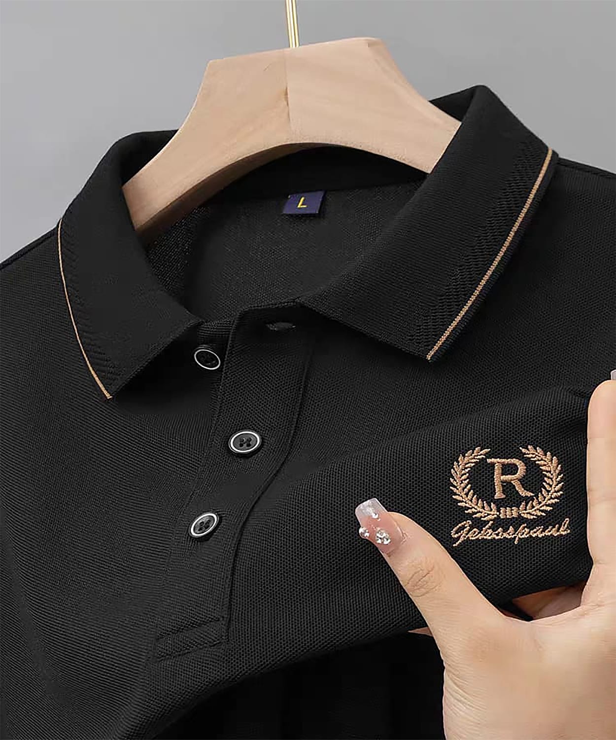 Super Premium PK Cotton Polo Shirt [R- Black Color]